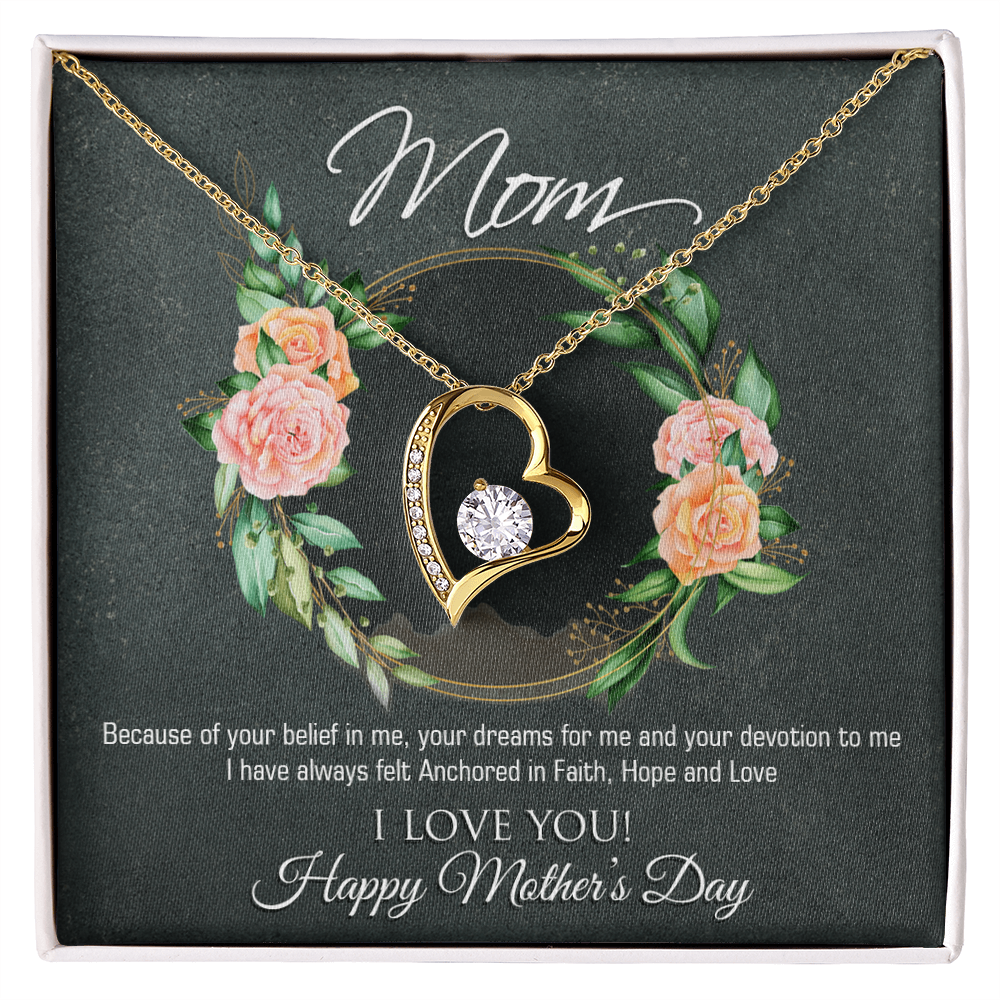 Forever Love Necklace & Sweetest Devotion Flower Bouquet