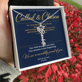 Graduation Cap Name Necklace | Personalized Gift for Her | Class of 2026 | Navy Blue Message Card